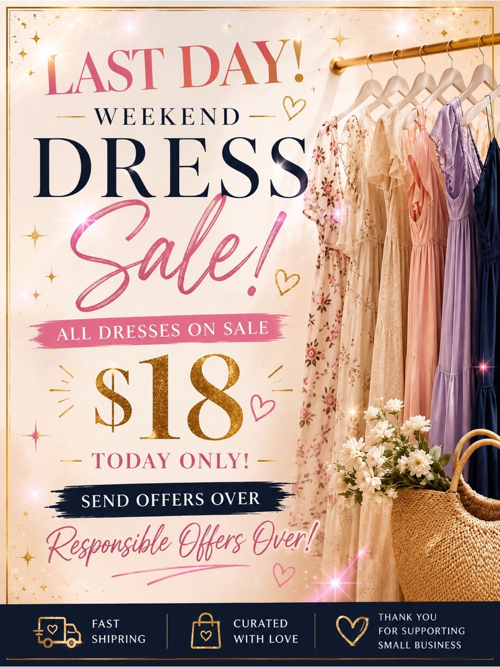✨ LAST DAY! ALL DRESSES ON SALE